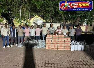 बनावट नंबर प्लेटचा वापर करून अवैध दारू तस्करी; गडचिरोली पोलिसांची धडाकेबाज कारवाई