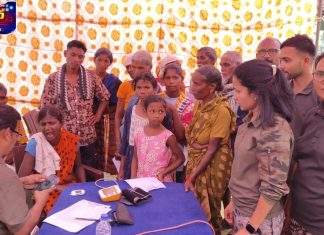 ताडगावच्या आठवडी बाजारात गडचिरोली पोलिसांचे आरोग्यदूत अभियान; 61 नागरिकांची मोफत तपासणी…